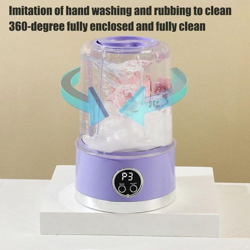 product_image_name-Generic-Lave-linge portable,pour sous-vêtements, rechargeable par USB, alimenté par batterie, capacité de 1 000 ml-2