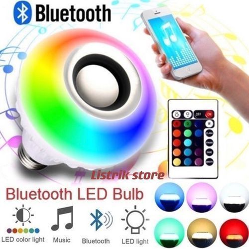 product_image_name-Generic-Haut-parleur De Musique Ampoule Bluetooth 2 En 1 - Lumières De Haut-parleur LED-1