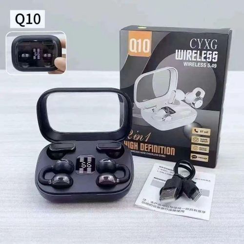 Generic Écouteurs Bluetooth CYXG Q10 – 2-en-1 - image 2