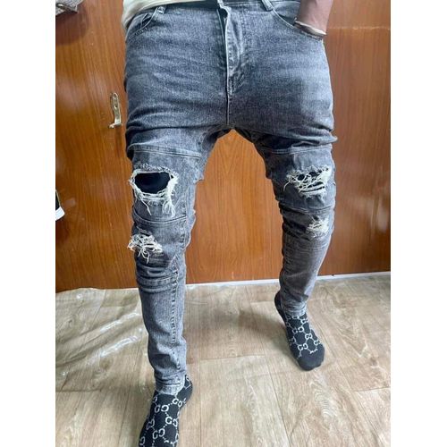 Pantalon jean homme gris online
