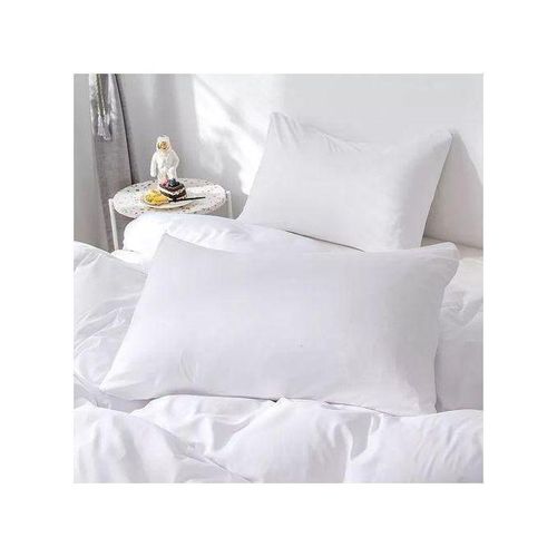 Generic Draps 3 pièces- Ensemble De Literie BLANC UNI 3 Places BGT - image 3