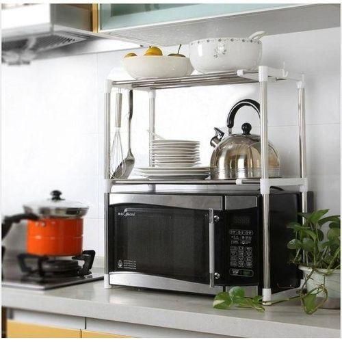 product_image_name-Generic-Étagère En Acier Inoxydable à 2 Niveaux, Extensible-2