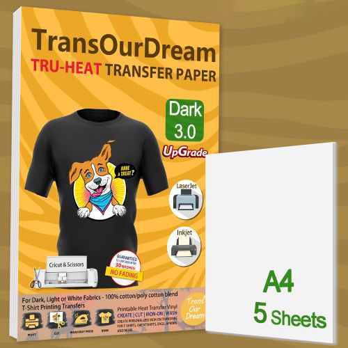 TransOurDream Papier Transfert pour Textile 3.0 - Imprimantes Jet