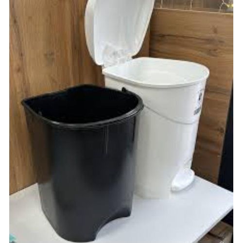 product_image_name-Generic-Poubelle Blanc A Vec Le Seaux Noir 19lit Blanc-2