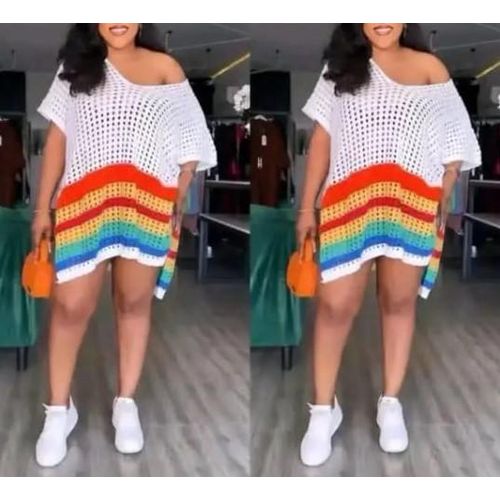 product_image_name-Fashion-Chic Robe Dame - Blanc-1