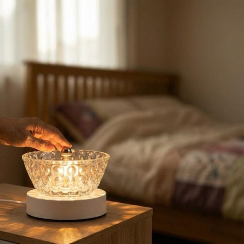 product_image_name-Generic-Lampe de Table Tactile LED en Forme de Couronne Élégante - 3 Modes de Lumière + RGB, Rechargeable USB, pour Décoration de Chambre à Coucher, Salon et Camping-5