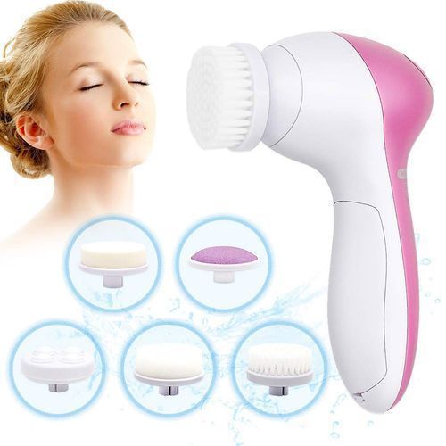 Generic Brosse Nettoyante Visage - 5 En 1 - Rose - image 2