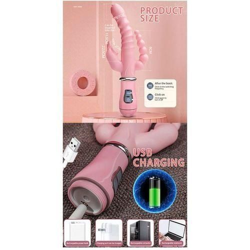 product_image_name-SEXTOYS-Vibromasseur 3 En 1 Pour Femmes, 12 Modes De Vibration, Gode, Stimulateur De Clitoris--8