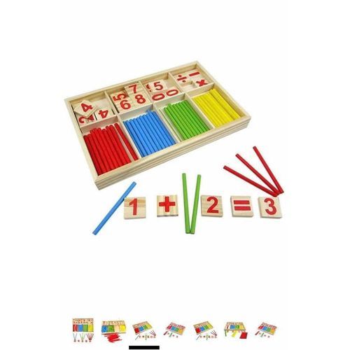 Jouet Comptage En Bois Montessori - Apprentissage Chiffres Et Calcul Pour Enfants 3-5 Ans