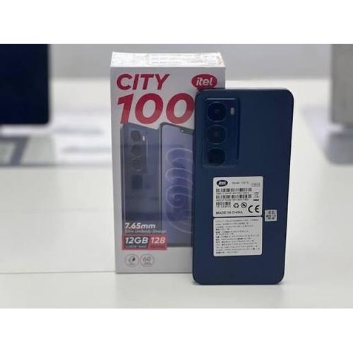 product_image_name-Itel-Smartphone City 100 – 128gb-4go, 4G, Grand Écran 6,6", Double SIM _5200mah-Noir -5