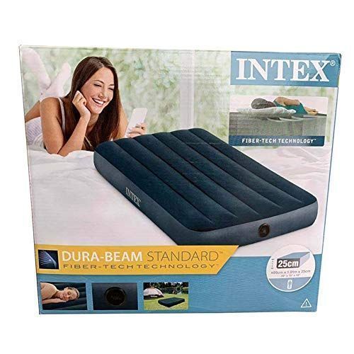 Matelas gonflable avec gonfleur intégré 1 place Intex Piscine