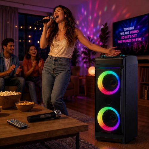 Generic Enceinte Bluetooth – Double Haut-parleur avec 2 Micros - image 5