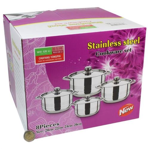 Generic Ensemble de 4 ustensiles de cuisine en acier inoxydable