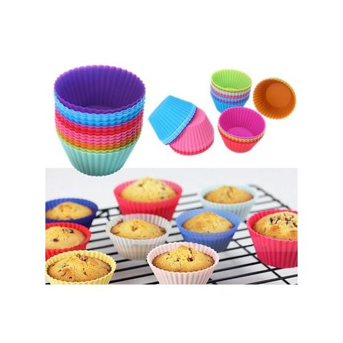product_image_name-Generic-Mini Moule à Gâteaux - 12 Pièces - Silicone-1