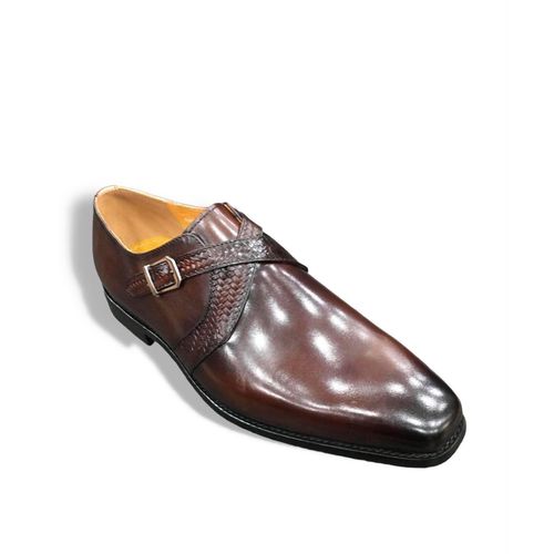 SPERONY Chaussure Homme Class Très élégant à Double Boucles Cuir-Marron