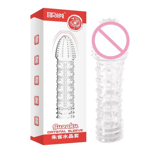 Generic Manchon Cristal Texturé - Accessoire Intime Réutilisable - Transparent