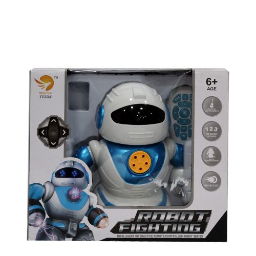 Generic Robot De Combat Télécommandé - Enfant - Blanc/Bleu - Prix pas cher