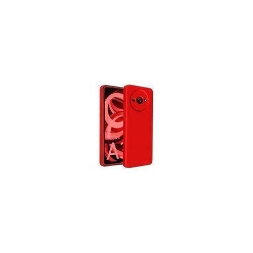 Diverse Coque En Silicone- Compatible REDMI A3X + 1 Antichoc - ROUGE