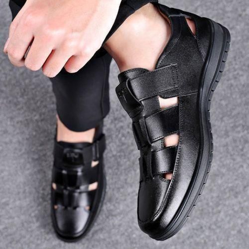 Fashion Chaussures En Cuir Creuses Confortables Classiques Pour