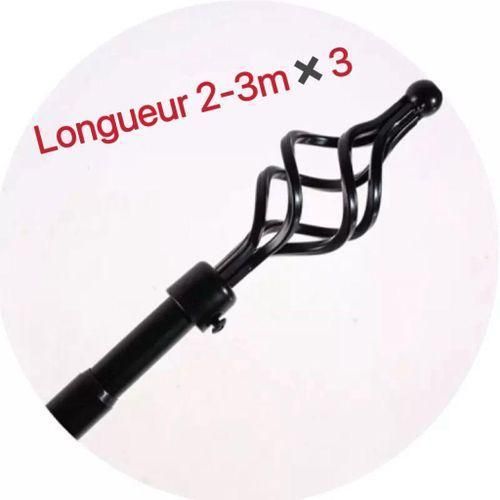 Generic Belle Lot De 3 Tringles à Rideaux Extensible 2m a 3m
