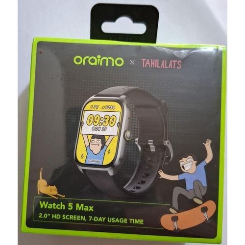 product_image_name-Oraimo-Watch 5 Max - OSW-804 - Tahilalats - Appels Bluetooth - Écran 2,01 pouces - Cadran IA - Plus de 100 modes sportifs - Étanchéité IP68 -4