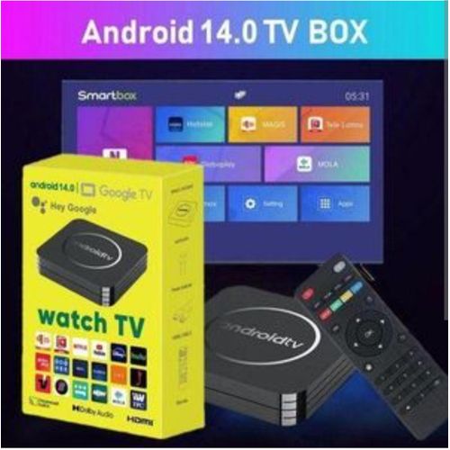Generic Android TV box 14.0 de résolution 4k compatible à Google TV