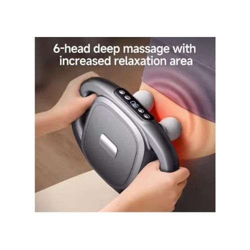 Generic Pistolet de massage des tissus profonds avec 6 têtes - image 5