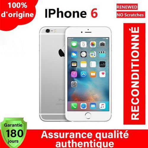 Apple IPhone 6 - RAM 1Go - 16 Go ROM - Remis à Neuf - Argent - Prix pas  cher