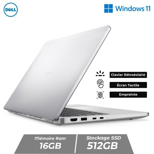 product_image_name-DELL-Pro 13 Plus – Intel Core Ultra 5 236V – 16GB RAM DDR5 – 512GB SSD - Écran 13,3 pouces TACTILE - EMPREINTE – Windows 11-5