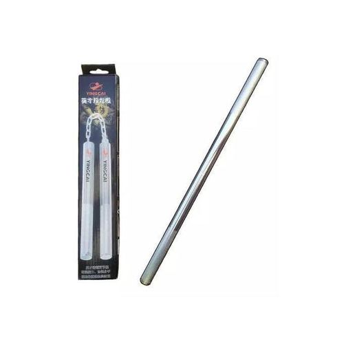 product_image_name-Generic-Nunchaku d'Entraînement 2-en-1 en Métal Chromé - Shuang Jie Gun Convertible en Bâton Long - Pour Karaté, Kung-Fu & Kobudo - Améliore la Coordination-3