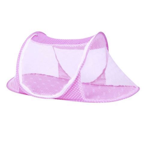 product_image_name-Generic-Berceau Bébé Portable Tente Avec Moustiquaire – Pliable – Sans Le Matelas – Rose-2