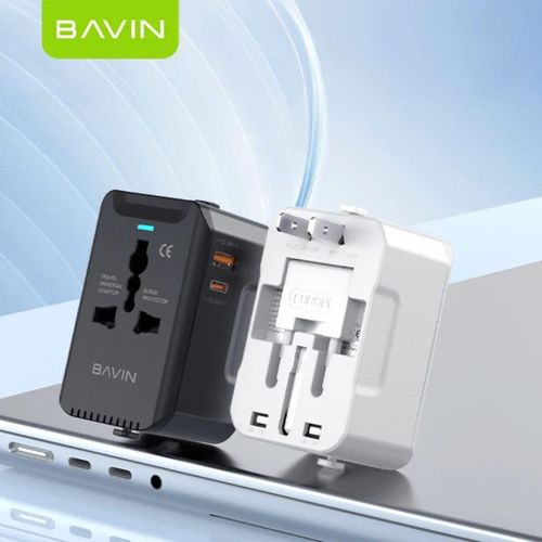 Bavin Chargeur mural  PC2111 GaN avec prises USB Type-C et certificat CE ( boitier sans câble)
