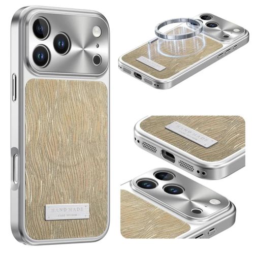 Generic Coque iphone 15 pro gris doré han - image 3