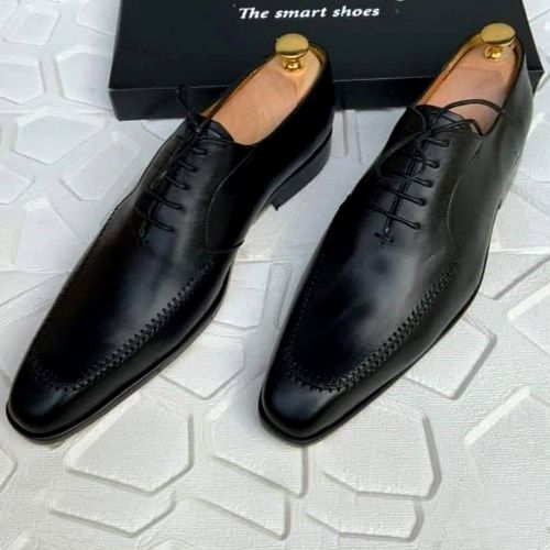 product_image_name-Fashion-Soulier A Lacet - En Cuir - Noir-1