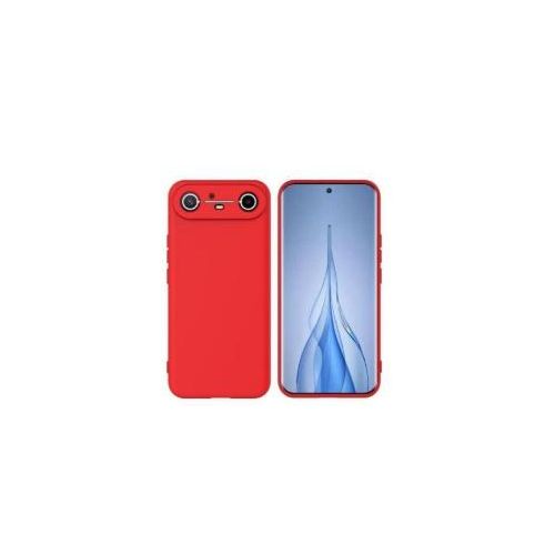 Generic Coque en silicone compatible Tecno Spark Slim - Rouge