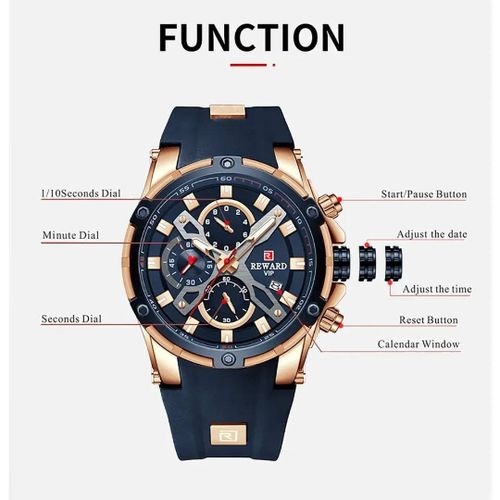 product_image_name-Fashion-Montre REWARD Pour Homme Montre-bracelet Luxe- Montre De Sport Coffret De Montre - Montres Homme Marque -cadeau De Noel Cadeau Homme Idee De Cadeux Homme Bijoux  Ensemble Fête Des Pères Cadeau De Mariage Cadeaux Anniversaire Cadeau A Offrir Saint Valentin-5