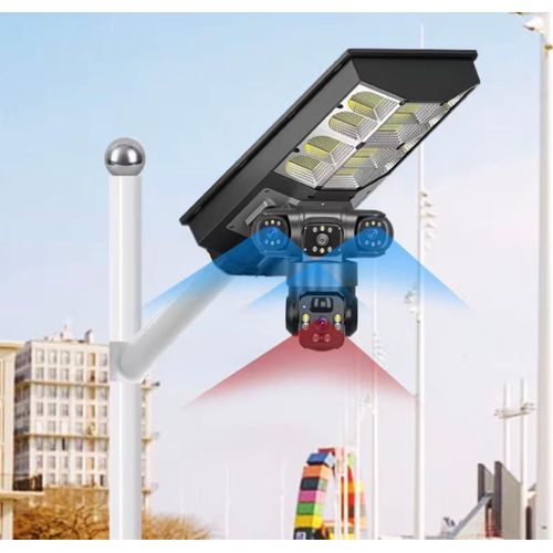 product_image_name-Generic-Caméra de Surveillance Solaire 4G 12MP V380 Pro – Triple Objectif – PTZ – Détection Humaine-4