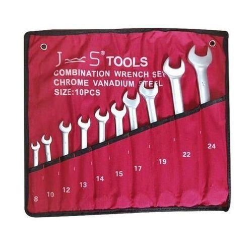 Generic Jeu De 10 Clés Plates Mixtes (8,10,12,13,14,15,17,19,22,24 Mm)