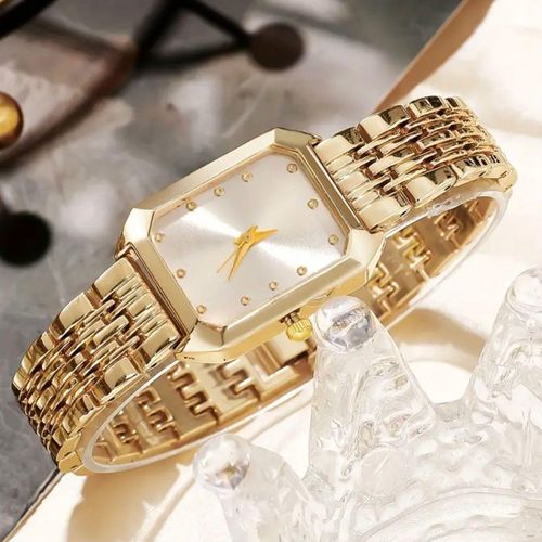 product_image_name-BINBOND-6 pièces Montre Quartz pour Femme, Cadran Carré, avec Collier Pendentif Cœur, Bracelet, Boucles d'Oreilles, Bague-7