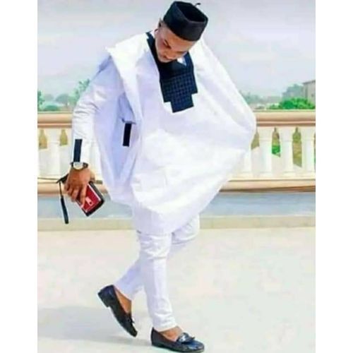 Generic Ensemble Tunique Homme Trois Pieces Blanc Prix pas cher