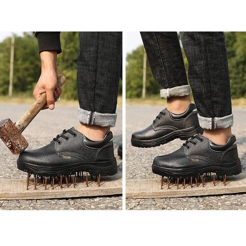 product_image_name-Banagat-Chaussures de Sécurité Respirantes pour Hommes - Anti-écrasement et Anti-perforation - Noir​-4