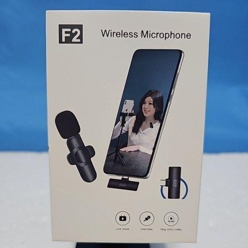 product_image_name-Generic-Microphone Sans Fil Portable F2 - Noir-4