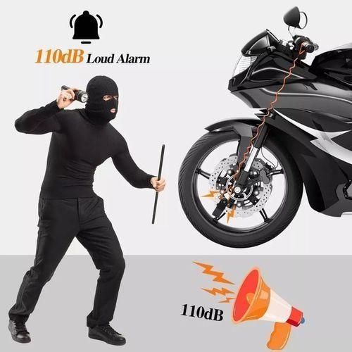 product_image_name-Generic-Noir Verrou De Frein à Disque Avec Alarme étanche Pour Moto Vélo-2