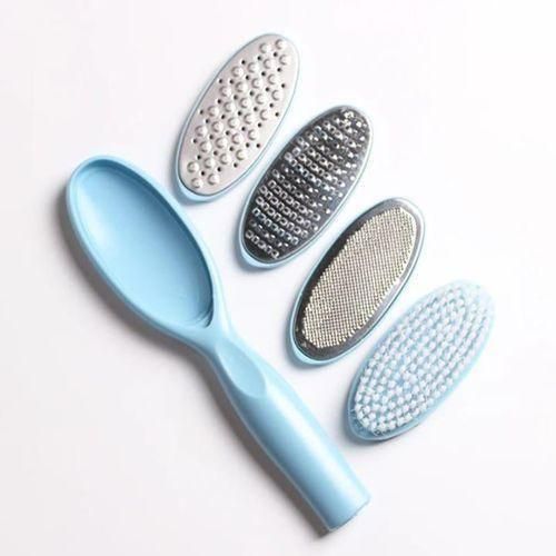 Generic Kit Pédicure 4 en 1 – Râpe Pieds Multi-Accessoires pour Soin Complet