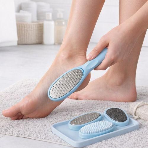 Generic Kit Pédicure 4 en 1 – Râpe Pieds Multi-Accessoires pour Soin Complet - image 3