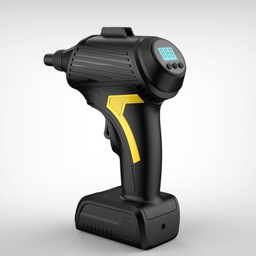 product_image_name-Generic-Mini Compresseur d'Air Digital - 120W - Écran LCD & Lampe LED-2