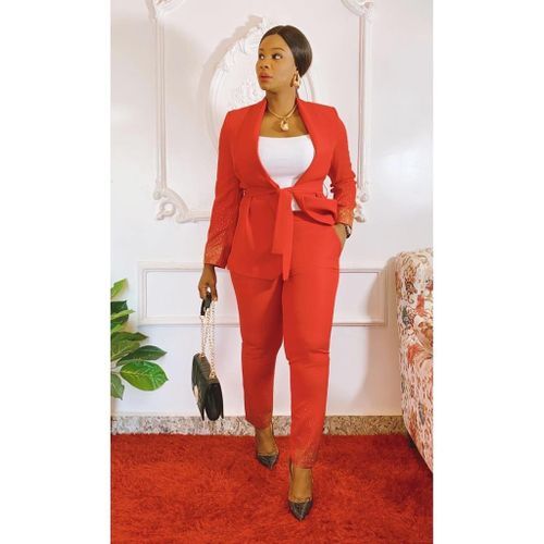 Fashion Ensemble Tailleur Fashion 2 Pieces Rouge Prix pas cher Jumia CI