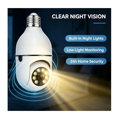 Generic  Sphérique Mini Caméra CCTV WI-FI Intelligent - Blanc - image 5