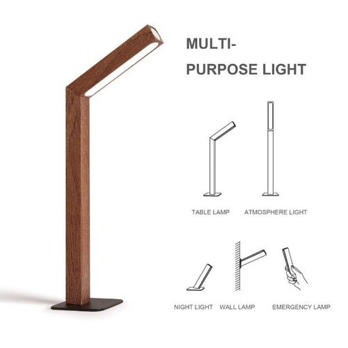 Generic Lampe LED multifonction design bois – 5 en 1