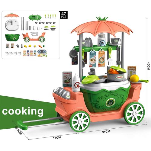 Accessoire Cuisine Enfant, 47PCS Kit Cuisine Enfant, Jouets de